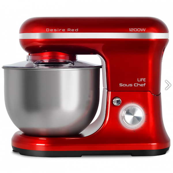 LIFE Sous Chef Desire Red Κουζινομηχανή 5L 1200W Κόκκινο Χρώμα